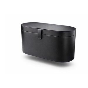 Dyson Black Leather Storage CASE ONLY! Organizer Box for Hair Dryer Accessories
